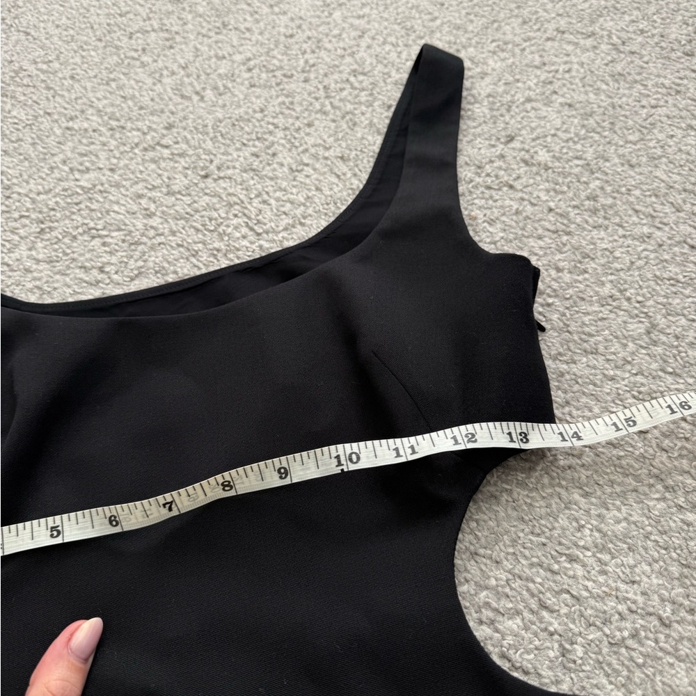 Valentino Black Cutout Mini Dress with Square Neck - Picture 7 of 9